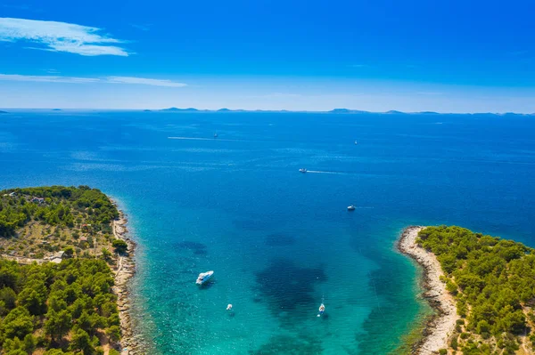 Cigrada Baai Murter Eiland Kornati Archipel Uitzicht Lucht Dalmatië Kroatië — Stockfoto