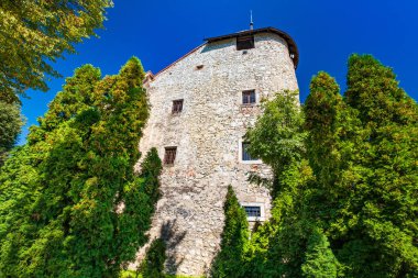 Hırvatistan 'ın orta kesimindeki Ogulin kasabasındaki eski ortaçağ Frankopan şatosu