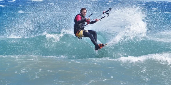 Surfer on a wave, Gran Canaria 2014 — стоковое фото