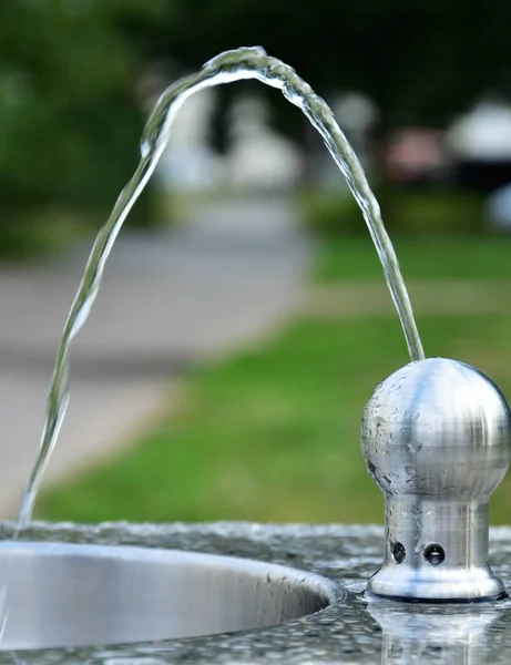 Fountain Water Drinking Outdoors — Stock Photo, Image