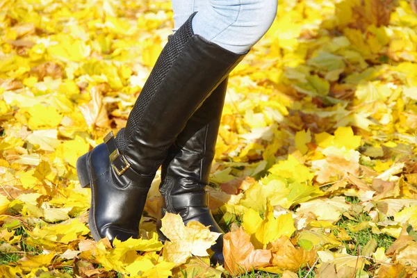 Chica negro botas —  Fotos de Stock