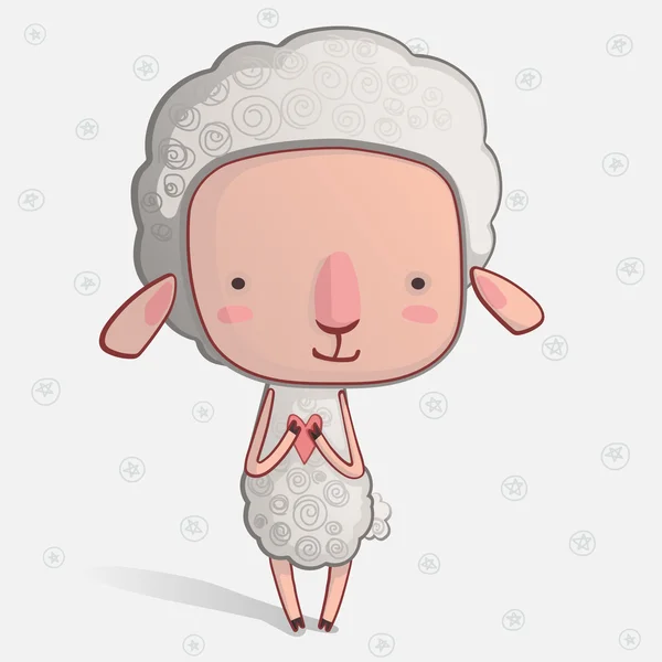 可愛い羊 — ストックベクタ