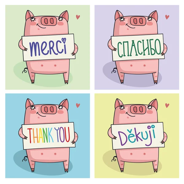 Merci dans les langues du monde entier — Image vectorielle