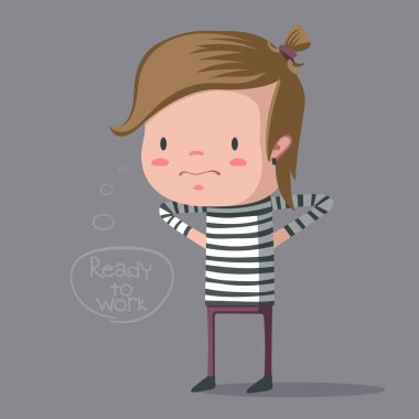 iş için hazır. vektör
