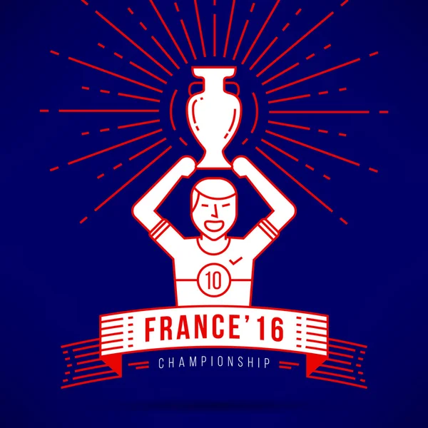 Campeonato Europeo de Fútbol — Vector de stock