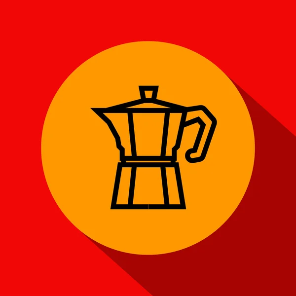 Icona caffè con stile lineare — Vettoriale Stock