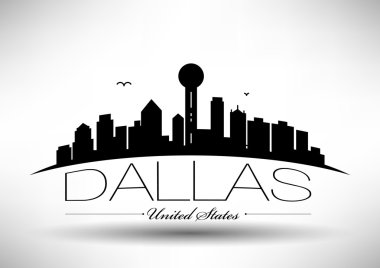 Dallas şehir manzarası tasarım
