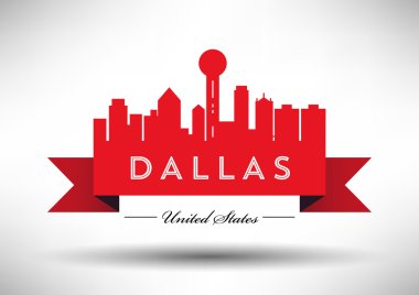 Dallas şehir manzarası tasarım