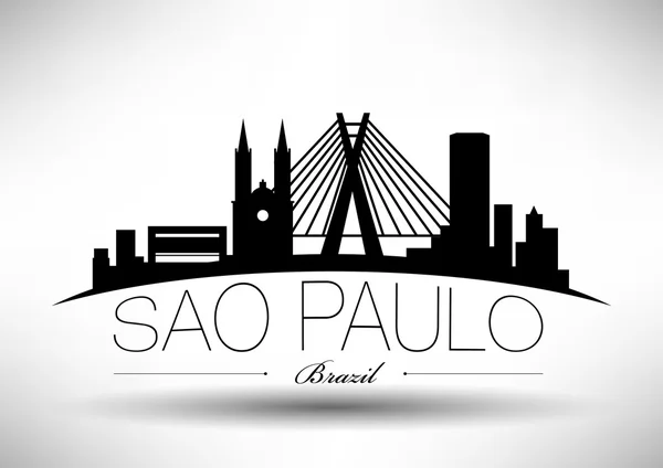 Sao Paulo şehir manzarası tasarım