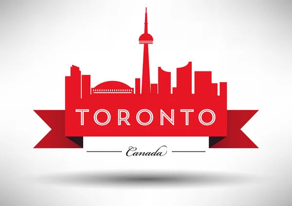 Ciudad de Toronto Skyline Design — Archivo Imágenes Vectoriales