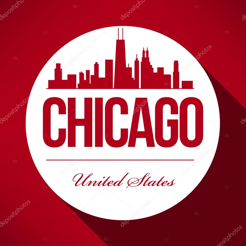 Chicago Skyline Design — Stock Vector © kursatunsal #119425856
