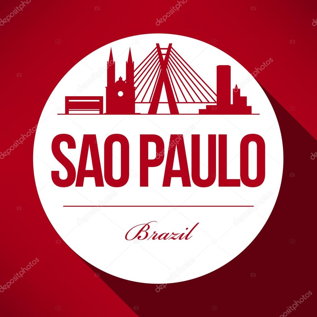Vector Sao Paulo City Skyline Design