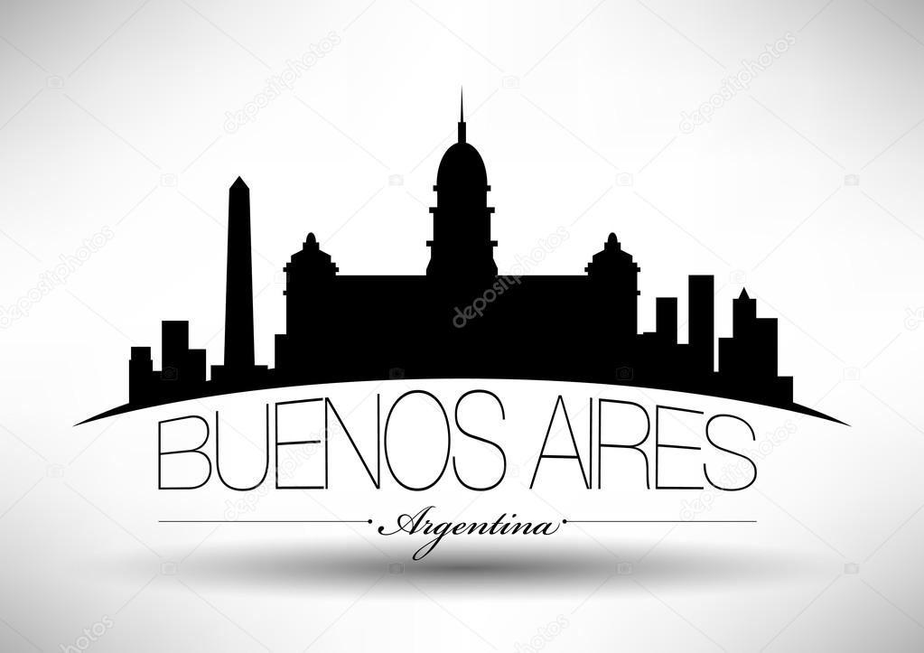 Vector Buenos Aires City Skyline Design