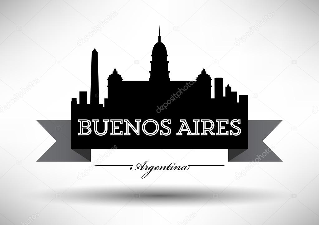 Vector Buenos Aires City Skyline Design
