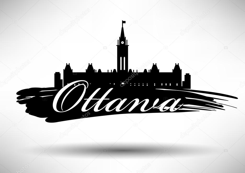 Vector Ottawa City Skyline Design
