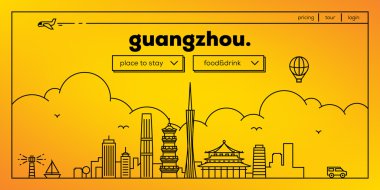 Guangzhou seyahat web sitesi tasarımı