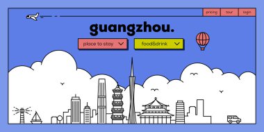 Guangzhou seyahat web sitesi tasarımı