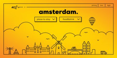 amsterdam seyahat web sitesi tasarımı