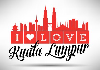 kuala lumpur tipografi tasarım seviyorum