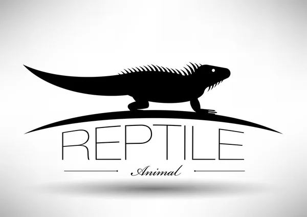 Icono de reptil — Vector de stock