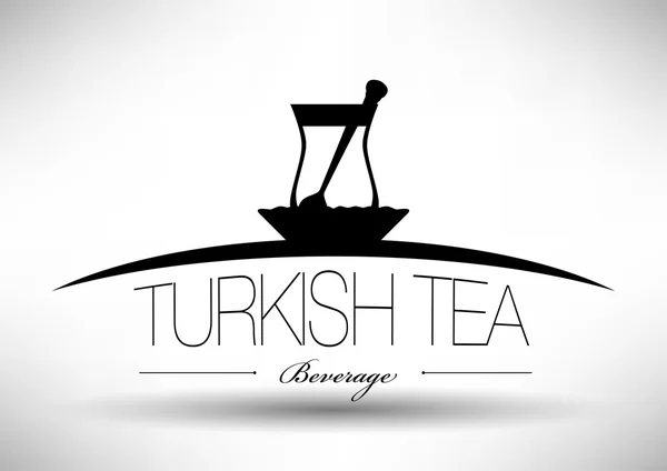 Turkisk te — Stock vektor