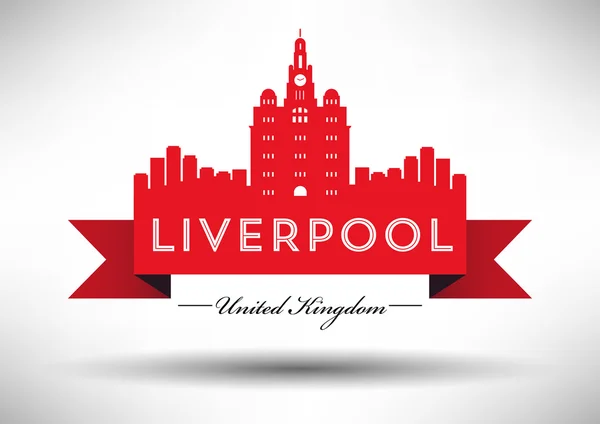 Liverpool skyline kırmızı