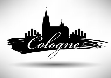 Köln tipografik simgesi tasarım