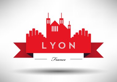 Tipografik Tasarım ile Lyon manzarası