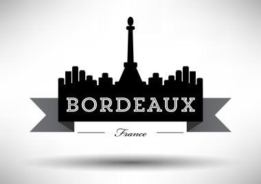 Tipografik Tasarım ile Bordeaux manzarası