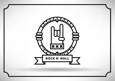 Rock öğrendik simge tasarlamak