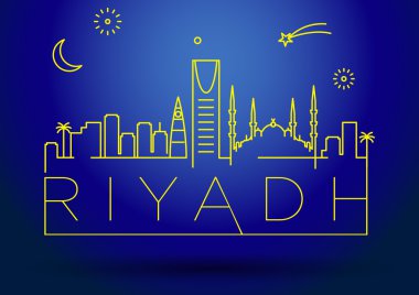Riyadh city hattı siluet