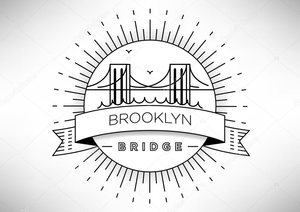 Brooklyn Bridge Icon Design