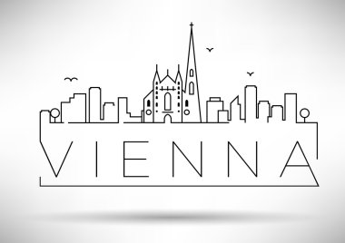 Doğrusal Viyana şehir silueti