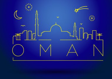 Umman satır siluet Tipografik Tasarım