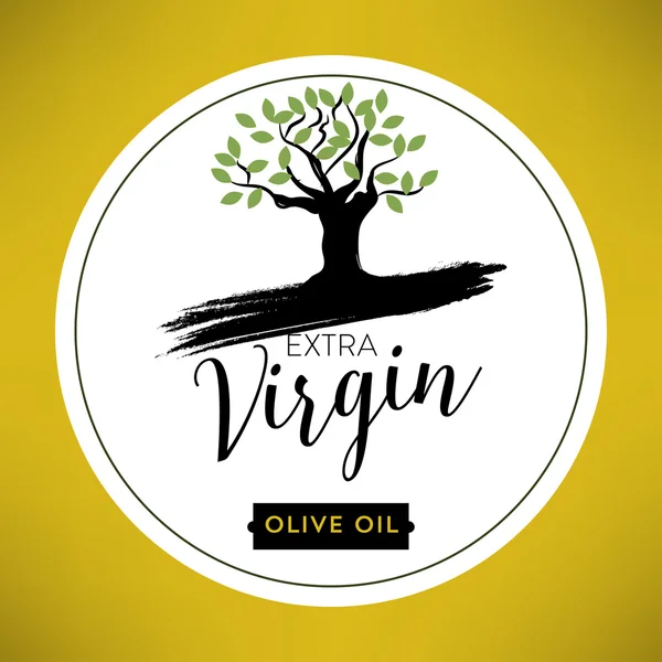 Olive Oil Label Template — Stock Vector