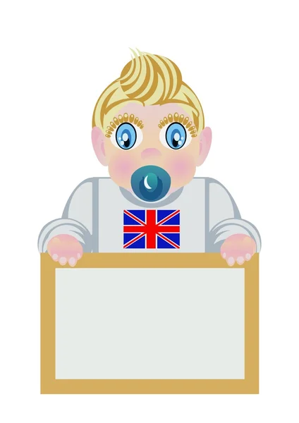 Kara tahta ile sarışın bebek