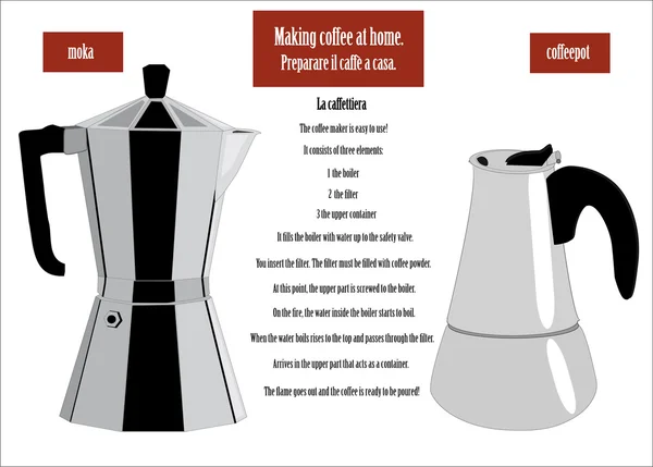 İki kahve makineleri