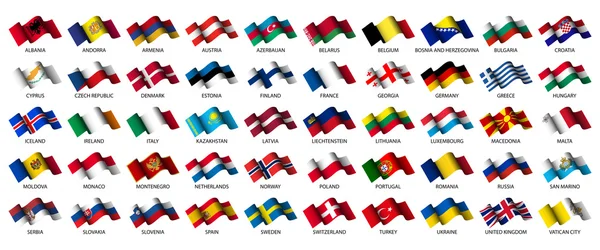 Banderas europeas — Archivo Imágenes Vectoriales