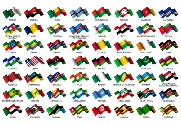 Bandeiras africanas —  Vetores de Stock