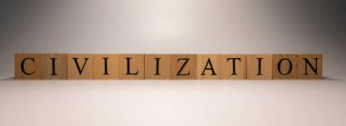 Medeniyet adı ahşap harf küplerinden yaratıldı. Ekonomi ve finans. Kapat..