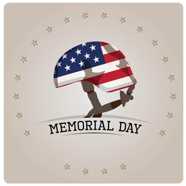 Memorial day hátterek — Stock Vector