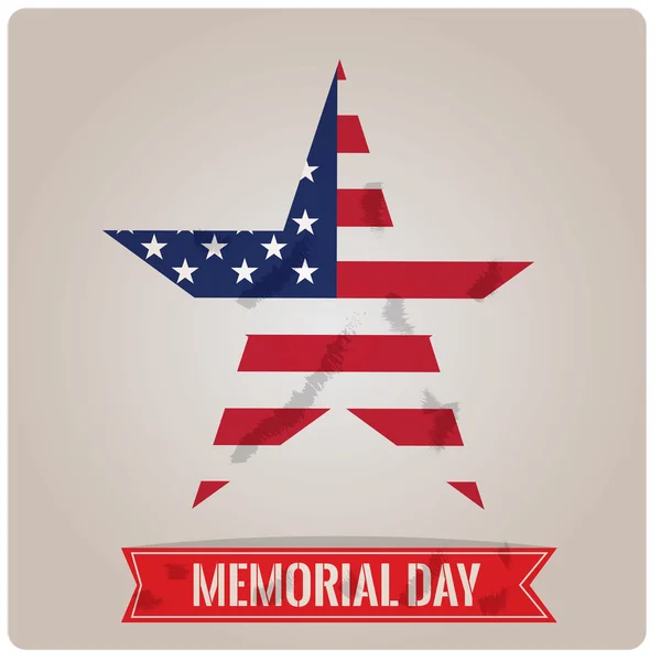 Memorial day hátterek — Stock Vector