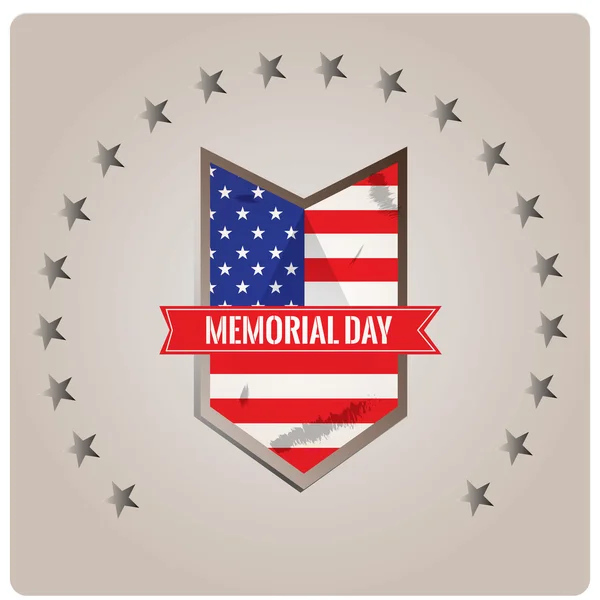 Memorial day achtergronden — Stockvector