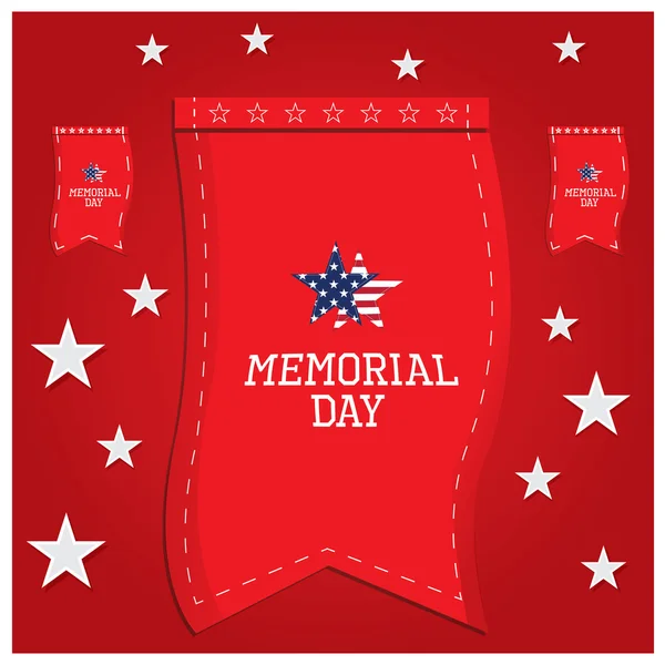 Memorial day achtergronden — Stockvector