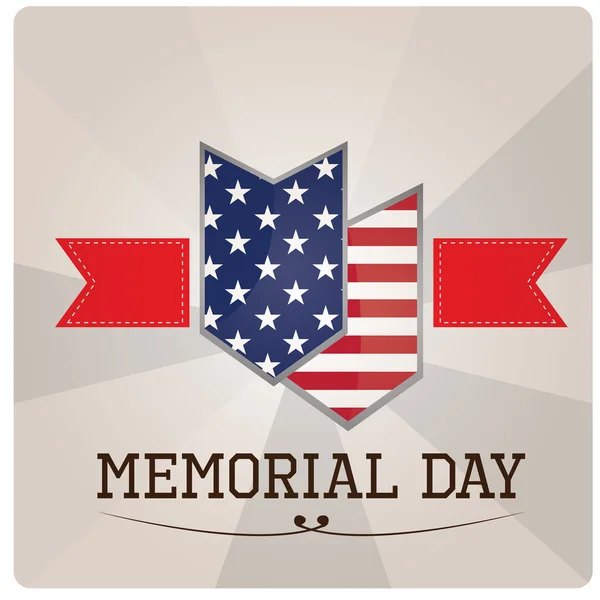 Memorial day hátterek — Stock Vector