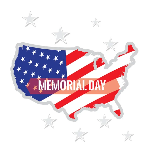 Memorial day achtergronden — Stockvector