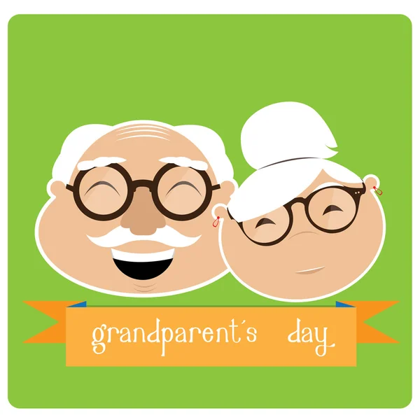 Happy grandparent's day — Stock Vector