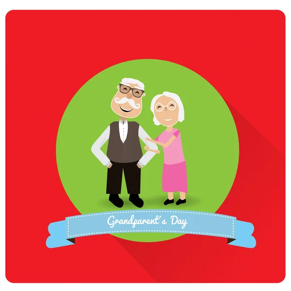 Happy grandparent's day — Stock Vector