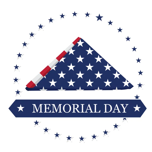 Memorial day illustration — Stock Vector