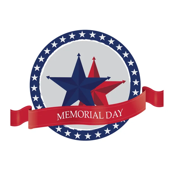 Memorial Day illustratie — Stockvector